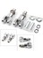 Krom Stili Evrensel Motosiklet Yolcu Ayak Peg Desteği Montaj Clevis Kiti Harley Softail Fat Boy Cross Bones Flstsb Motosiklet Yolcu Ayak Dayanağı Arka Harley Softail 2000-2020 Gümüş Uyumlu 1