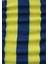 Sarı Lacivert Çizgili Baskılı Boyunluk Baf Bandana 1