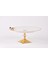Oliva Siyah-Gold Yaldızlı Porselen 25CM Sunumluk Ayaklı 25X25X6CM 1