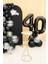 Siyah 40 Rakam Folyo Balon 4