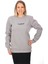 Pamuklu Gri Oversize "let The Show Begin" Baskılı Sweatshirt 2