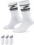 Nıke U Nk Nsw Everyday Essentıal Cr Çorap (3 Çift) Dx5089-103 Beyaz 1