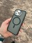 Apple iPhone 14 Pro Max Siyah King Magsafe Kamerası Camlı ve Standlı Telefon Kılıfı 1