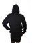 Unisex Siyah Kapüşonlu Kanguru Cepli Soğuğa Dayanıklı Spor Sweatshirt 4