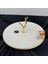 Kızılcık Gold Yaldızlı Porselen Tek Katlı 25CM Sunumluk 25X25X15CM 1