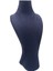 Yerli Üretim Adonis Model Sardunya Kumaş Lacivert Renk Boy 33 cm Kolye Takı Sergileme Mankeni 4