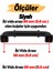 Alfa Metal Siyah Kulp 96 mm 9.6 cm Mobilya Çekmece Kulplar Mutfak Dolabı Dolap Kapak Kulpu 3