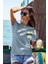 Unisex T-Shirt, Be Green Tasarım Baskılı, Regular, %100 Pamuk, Mavi T-Shirt NO:00422 2