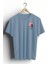 Unisex T-Shirt, Animals, Retro Kuğu Tasarım Baskılı, Regular, %100 Pamuk, Açıkmavi T-Shirt No: 00535 1