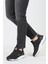 32414 Erkek Sneaker Spor Ayakkabı Siyah - Beyaz 2