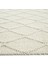 Elegance Diamond Krem Doğal Yün Kazak Örgü Desenli El Dokuma Örgü Halı 7