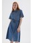 Denim Elbise Mavi 3