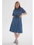 Denim Elbise Mavi 4