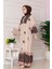 Leopar Desenli Robalı Viscon Elbise-Vizon 2