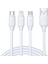RCB0788 G12 3in1 3A Plastik 120 cm USB To Micro + Lightning + Type-C Şarj ve Data Kablosu 1