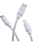RCB0788 G12 3in1 3A Plastik 120 cm USB To Micro + Lightning + Type-C Şarj ve Data Kablosu 2