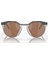 OO9242-06-52 Hsnt Unisex Kemik Geometrik Çerçeve Yuvarlak Cam Güneş Gözlüğü 3