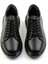 Siyah Deri Erkek Sneaker E01081010303 4
