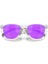 OO9284-12-55 Frogskins Range Kadın Şeffaf Çerçeve Mor Cam Güneş Gözlüğü 4