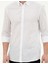 Erkek Beyaz Slim Fit Uzun Kollu Gömlek 50283343-VR013 6