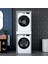 KD113 Çamaşır ve Kurutma Makinesi Dolabı Çekmeceli Banyo Dolabı Beyaz 3