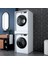KD113 Çamaşır ve Kurutma Makinesi Dolabı Çekmeceli Banyo Dolabı Beyaz 4