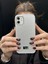 iPhone 11 Uyumlu Elmas Pırlanta Taşlı Gümüş Kılıf 3