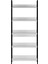 Profile Kitaplık 5 Raflı Diamond Beyaz / Siyah 73X172X35 cm 4