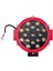 12V-36V LED LAMBA OFF-ROAD 51W (17 X 3W) (YUVARLAK) (155*155 MM) (KIRMIZI) 1