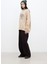 Baskı Detaylı Oversıze Sweatshırt Camel 3