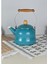 Alev Vintage Ahşap Saplı Emaye Demlik Kettle 2,5lt 1