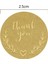 100 Adet Thank You Etiket Sticker-Ürün Ambalaj Kargo Paketleme Etiketi - 2,5x2,5cm Gold 3