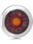 Frıstom 12V-36V Stop Lambası Yuvarlak (Neon Ledli) (3 Fonksiyonlu) (Kırmızı-Sarı) (155 Mm) E9 1
