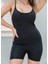 Vücuda Oturan Kadın Spor Şort Tulum / Toparlayıcı Askılı Spor Tulum 2