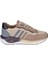 Hakiki Deri Erkek Spor Ayakkabı Sneaker VOY-6705 Bej 2