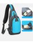 Lıcorıce Ilkbahar ve Yaz Yeni Erkek Çok Fonksiyonlu Göğüs Çantası Bisiklet Göğüs Çantası Açık Omuz Crossbody Göğüs Çantası Spor Cep Telefonu Çantası (Yurt Dışından) 3