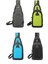 Lıcorıce Ilkbahar ve Yaz Yeni Erkek Çok Fonksiyonlu Göğüs Çantası Bisiklet Göğüs Çantası Açık Omuz Crossbody Göğüs Çantası Spor Cep Telefonu Çantası (Yurt Dışından) 4
