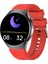 X6 Color One Red 54 mm Akıllı Saat Uyku Şeker Tansiyon Ölçümü Apple Store ve Google Play Store Özel Uygulaması ile Sağlık ve Spor Takibi 2