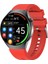X6 Color One Red 54 mm Akıllı Saat Uyku Şeker Tansiyon Ölçümü Apple Store ve Google Play Store Özel Uygulaması ile Sağlık ve Spor Takibi 3