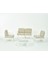 Garda Sofa Set 2+1+1+Sehpa Bej Minderli 1