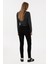 Kadın Siyah Pantolon (Kanvas-Chino) 50298498-VR046 4