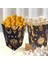 6lı Ramazan Temalı Patlamış Mısır, Şeker Kutusu, Hediye Popcorn, Ikram Kutusu, 6X6X11 Cm, Lacivert 3