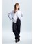 Oversize Geniş Kalıp Basic Düz Oxford Uzun Kollu Gömlek C4597AX24AU 2