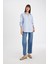 Oversize Geniş Kalıp Basic Düz Oxford Uzun Kollu Gömlek C4597AX24AU 4