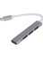 USB Type-C Çoklayıcı Hub - 4 Port USB Çoğaltıcı (1x USB 3.0 + 3x USB 2.0) Yüksek Hızlı Adaptör 1