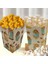 6lı Ramazan Temalı Patlamış Mısır, Şeker Kutusu, Popcorn, Ikram Kutusu, 6X6X11 Cm, Krem Renk 3