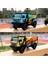 Uzaktan Kumandalı Full Fonksiyon Şarjlı LED Işıklı Gövde Kamyon Rc Off-Road Araba Sarı 4