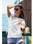 Unisex T-Shirt, Bear Beer Tasarım Baskılı, Regular, Pamuk, Beyaz T-Shirt NO:00207 2