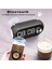 Dijital Çalar Saat S8 Rgb LED Işıklı Bluetooth Bas Hoparlör Mp3 Fm Radyo Hd LED Ekran Çok Fonksiyonlu Speaker 5