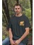 Unisex T-Shirt, Bear Beer Tasarım Baskılı, Regular, Pamuk, Siyah T-Shirt NO:00207 3